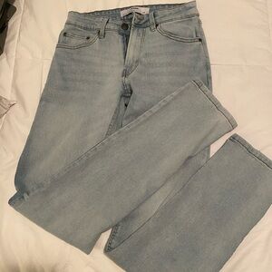 Men's Straight Slim Light Wash Jeans